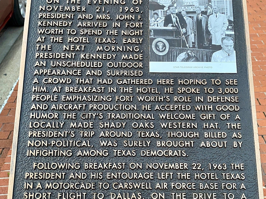 JFK Tribute-沃思堡必去景点