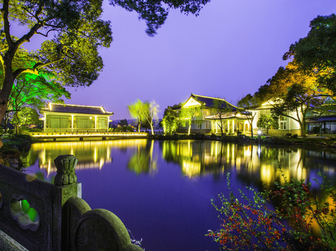 杭州西湖国宾馆·西湖第一名园主图