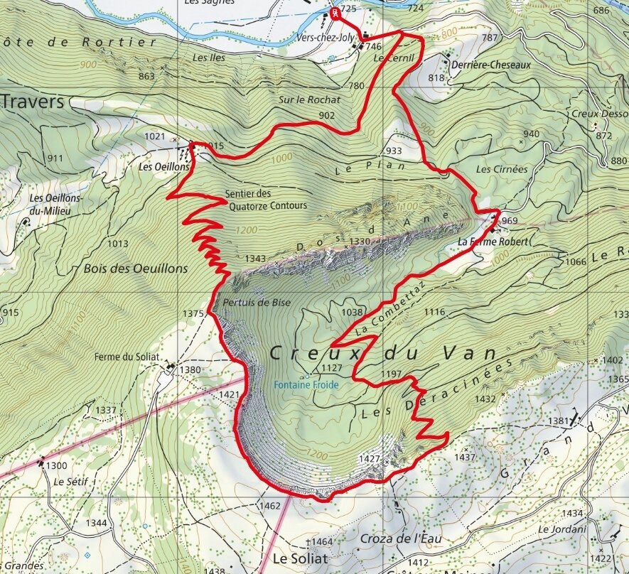 Creux du Van-Gorgier必去景点