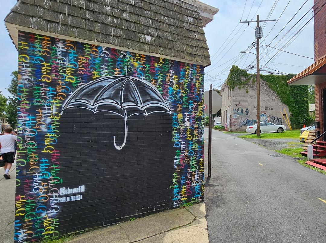 Umbrella Street Art Mural-Havre de Grace必去景点