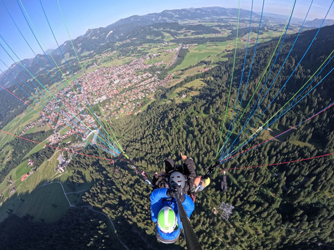 Himmelsritt Gleitschirm Tandemflüge-奥伯斯多夫必去景点