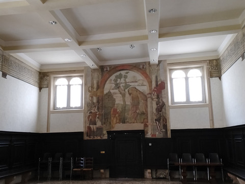 Sala del Capitolo,affreschi di Tommaso da Modena-特雷维索必去景点