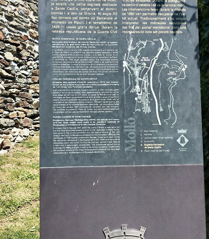 Esglesia de Santa Cecilia de Mollo-Mollo必去景点