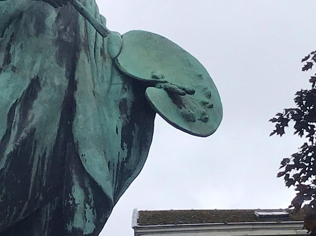 Bronze statue of Antoine Wiertz-迪南必去景点