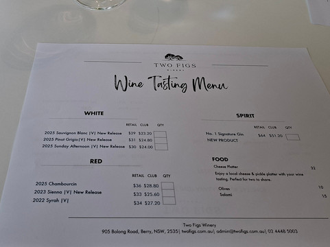 Two Figs Winery-Shoalhaven必去景点