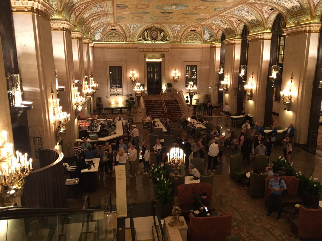 Palmer House Hilton Historic Lobby-芝加哥必去景点