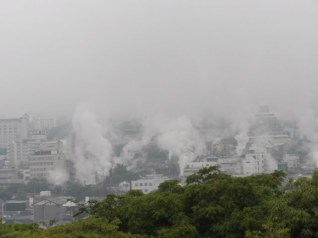 别府温泉蒸汽展望台-别府市必去景点