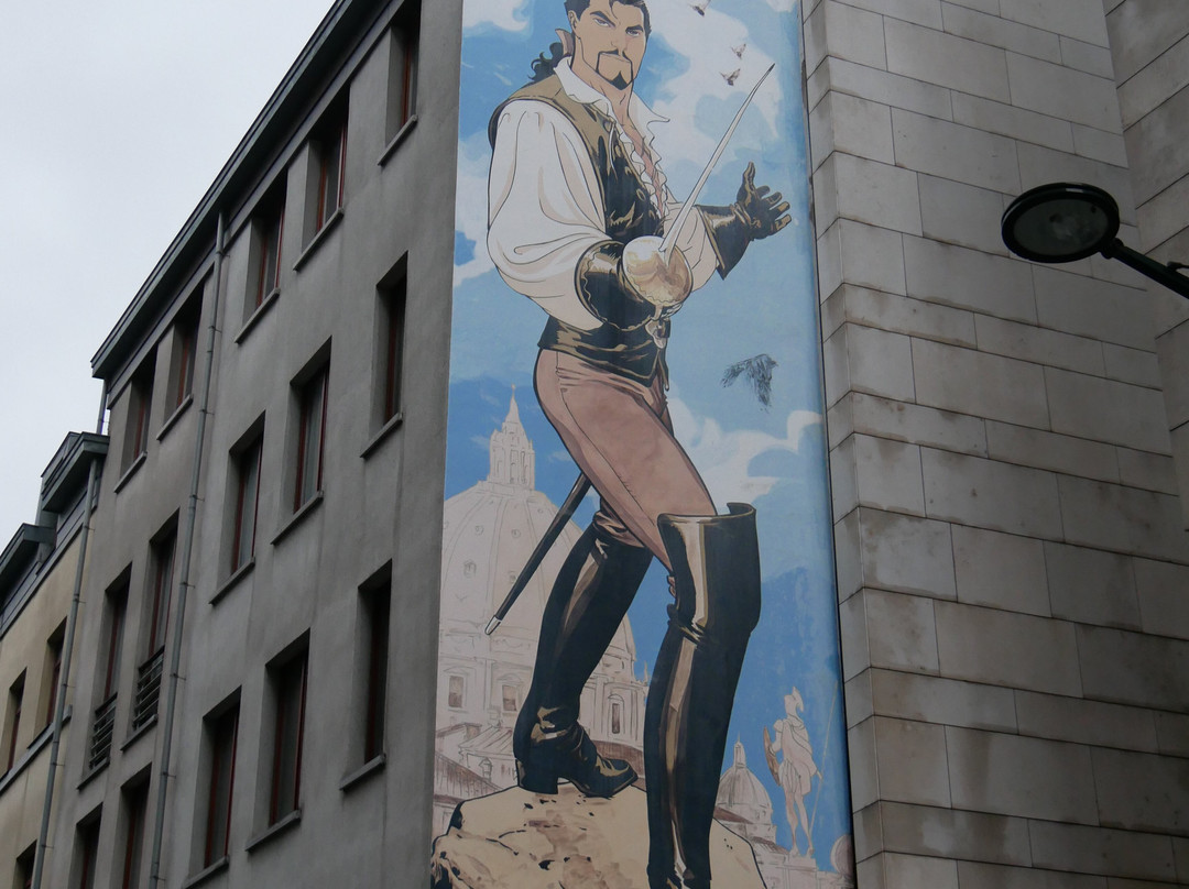 Tintin Mural Painting-布鲁塞尔必去景点