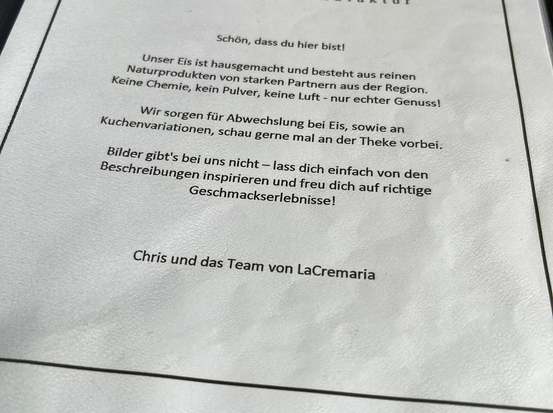 Lacremaria Eiscafe & Eismanufaktur
