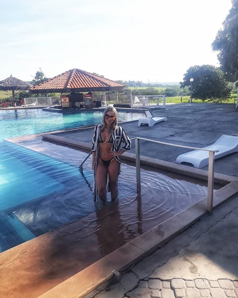 Água Viva Thermas Resort-泳池