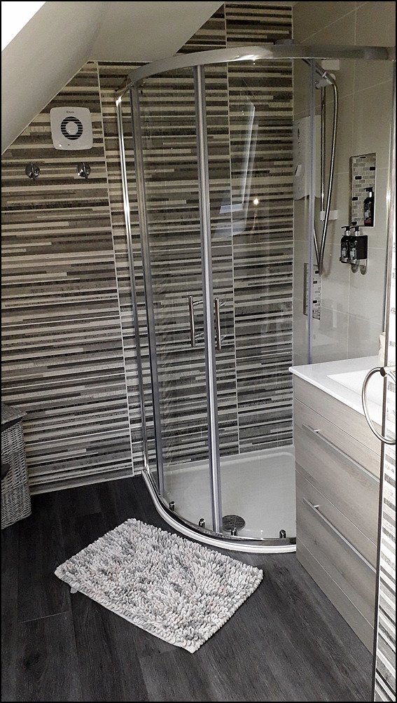 Lon y Traeth Bed & Breakfast-浴室