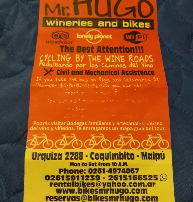 Mr. Hugo Bikes-Maipu必去景点