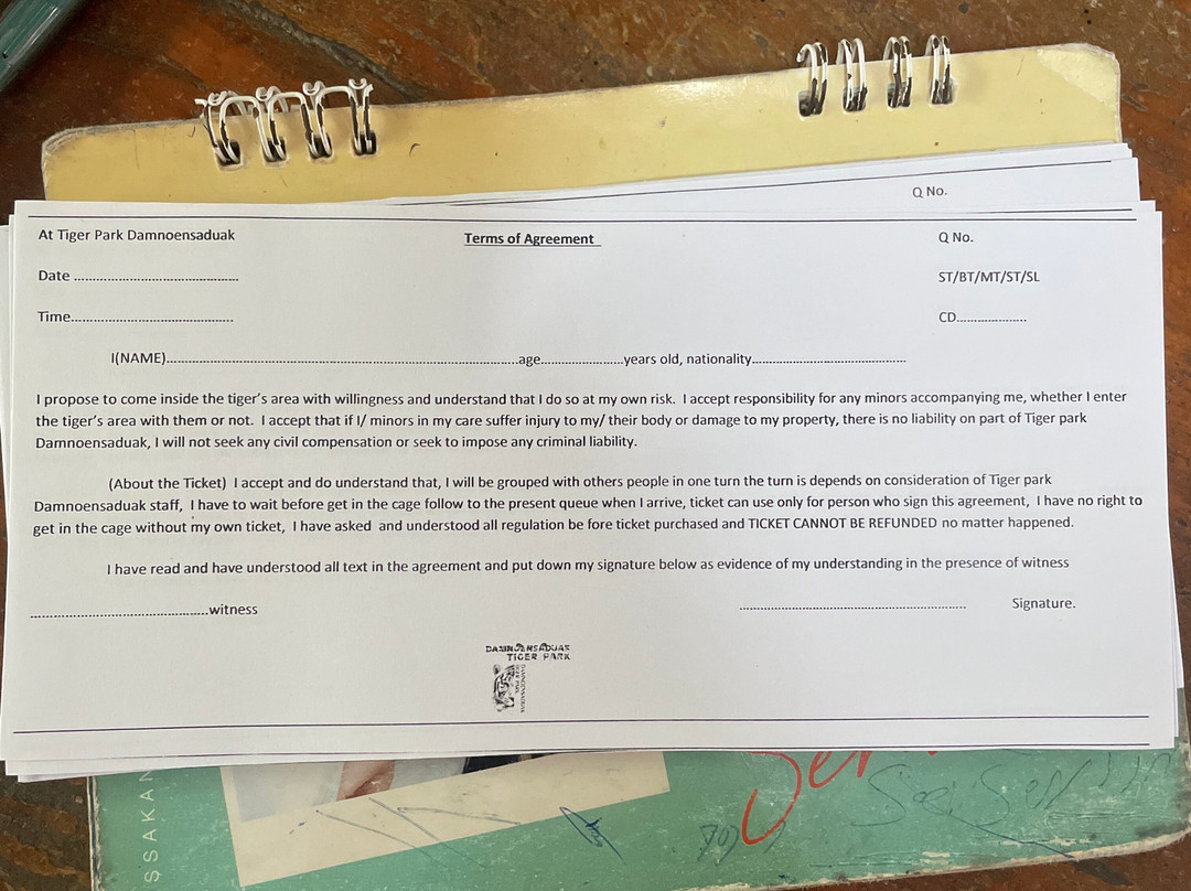 Tiger World Thailand-丹能沙都必去景点