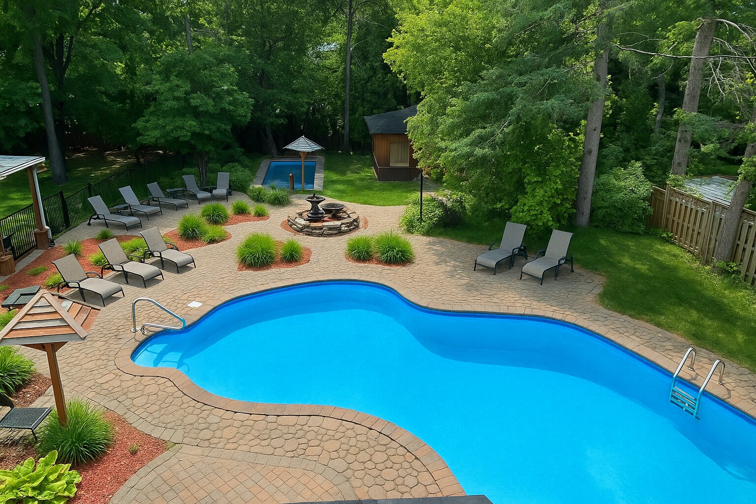 Relais St-Denis-泳池