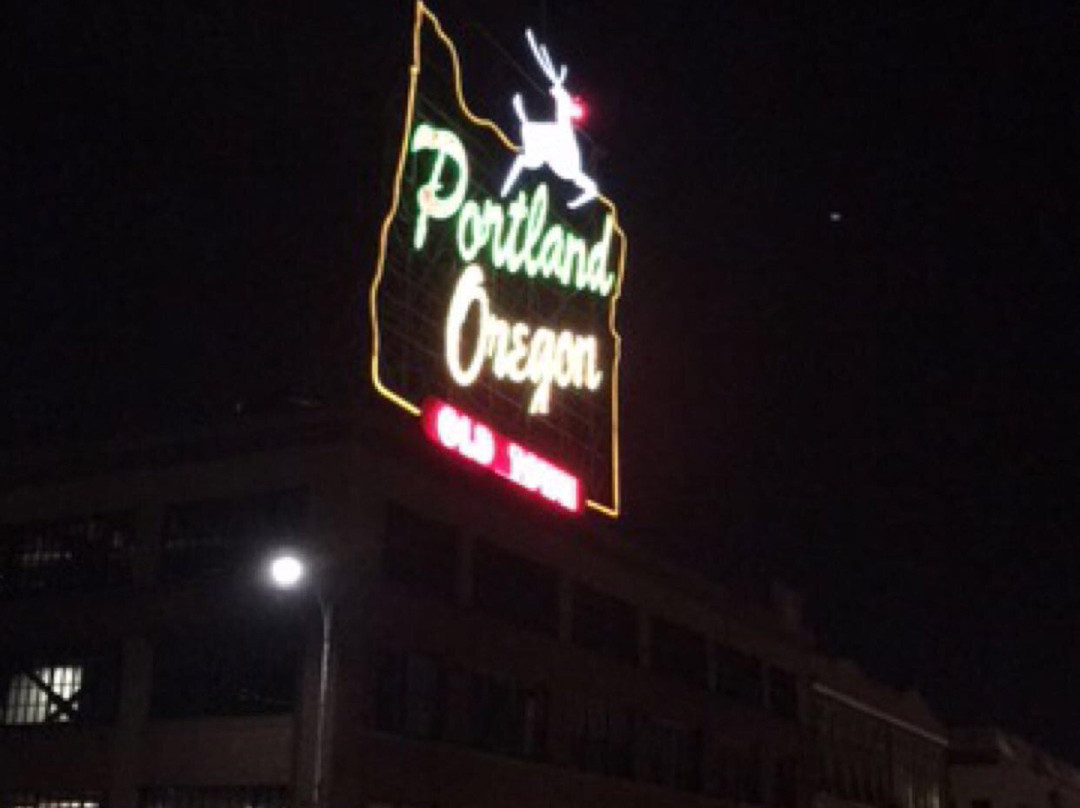 Portland Oregon Sign-波特兰必去景点