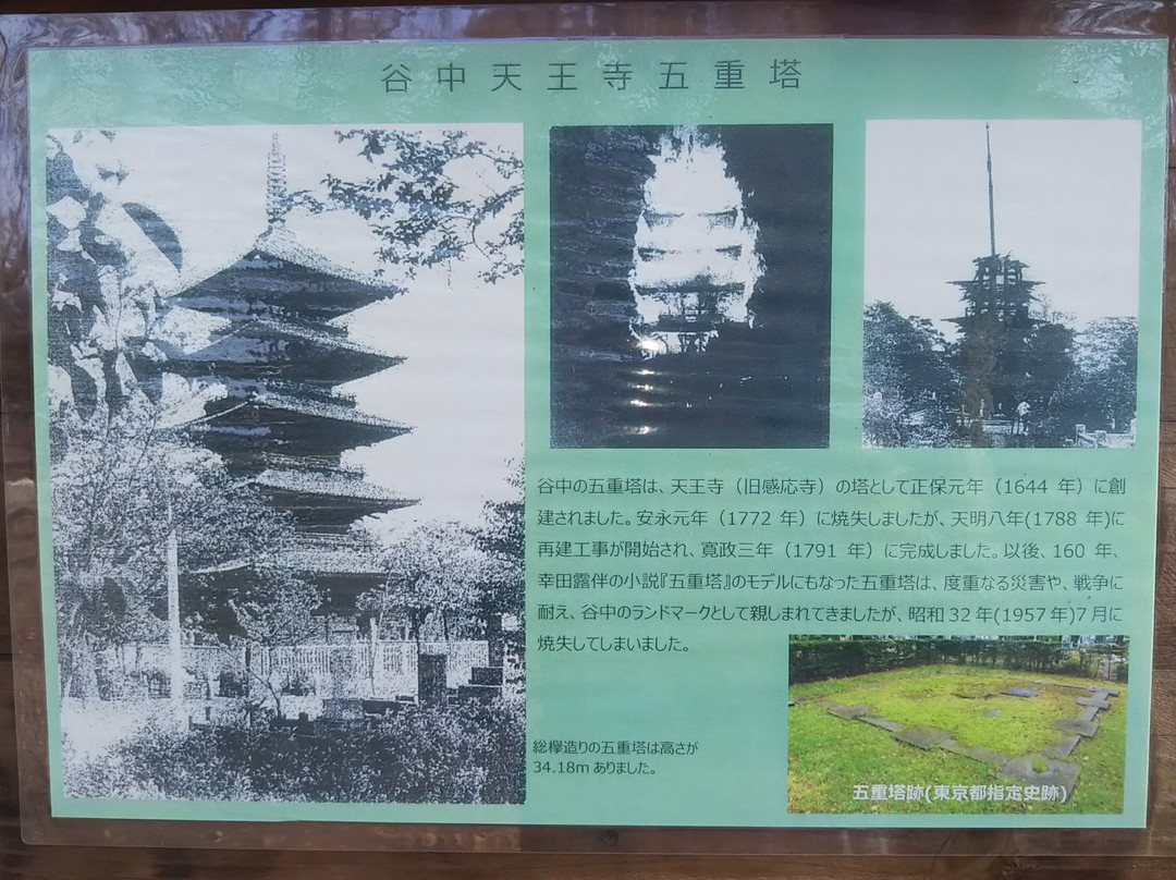 Tenno-ji Temple Gojuno Tower Remains-Yanaka必去景点