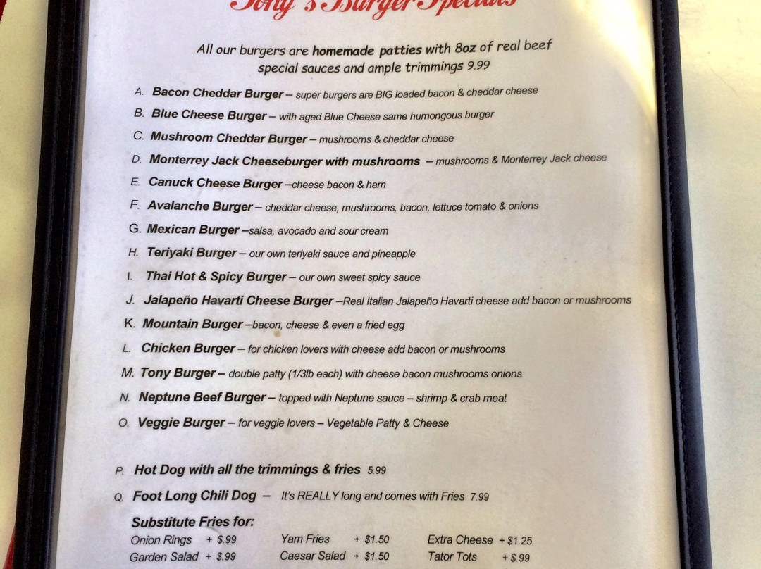 Tony's Place Restaurant