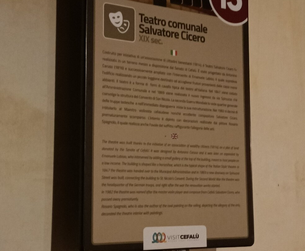 Teatro Comunale S. Cicero-切法卢必去景点
