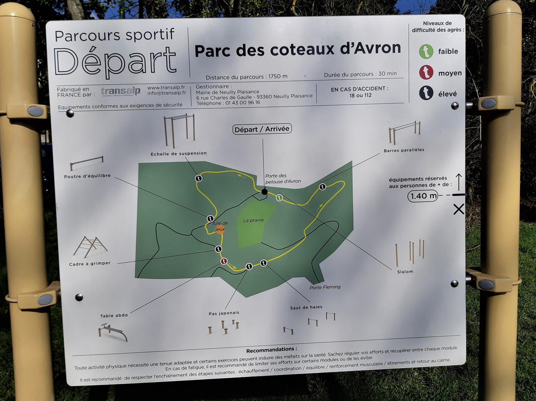 Parc des Coteaux d'Avron-讷伊普莱桑斯必去景点