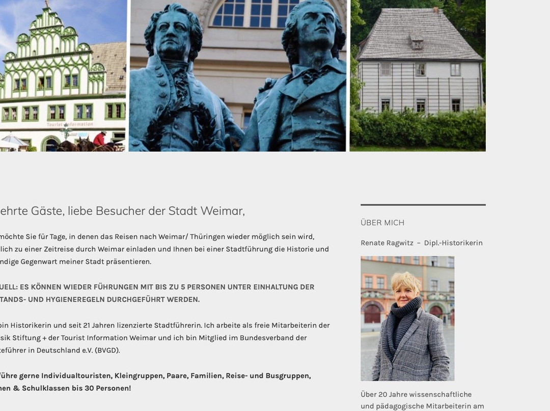 Renate Ragwitz - Stadtführungen in Weimar / Thüringen-魏玛必去景点