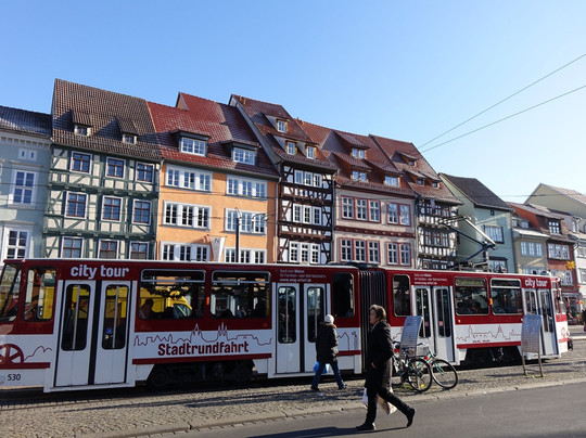 Stadtrundfahrt mit der Strassenbahn-爱尔福特必去景点