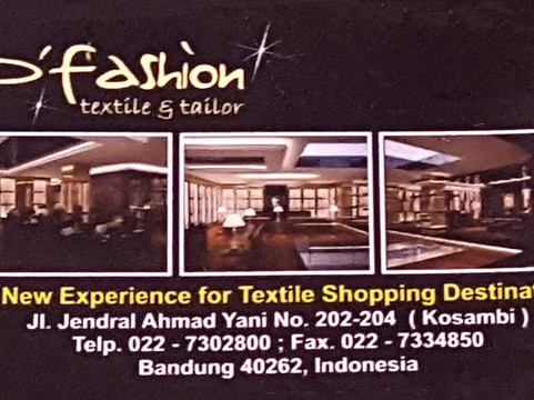 D'Fashion Textile & Tailor-万隆必去景点