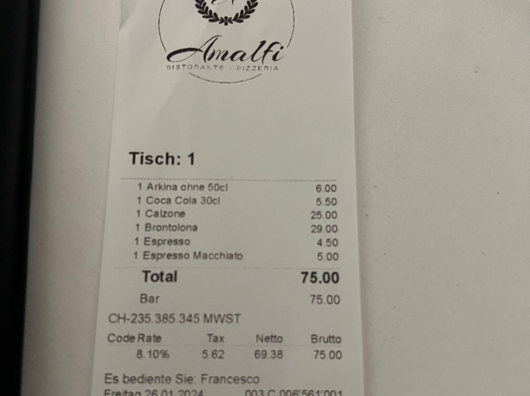 Amalfi Ristorante Pizzeria