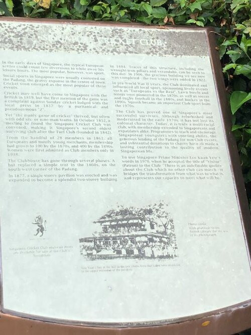 新加坡板球俱乐部-新加坡必去景点