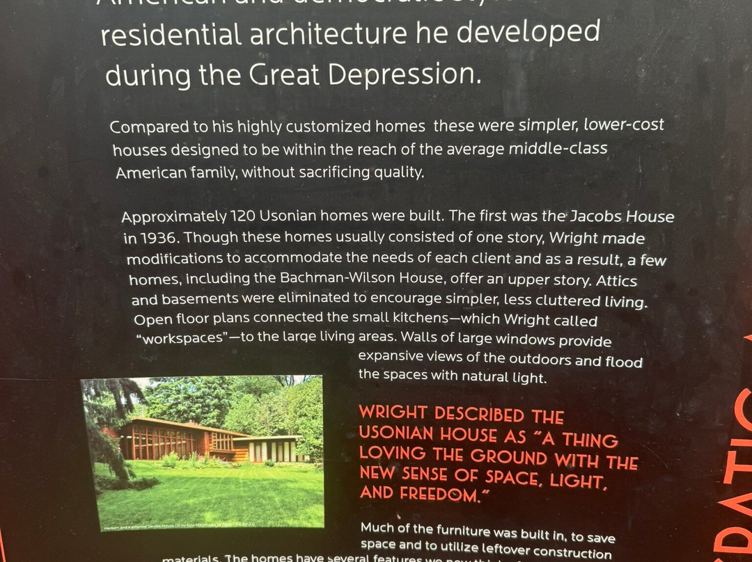 Frank Lloyd Wright's Bachman-Wilson House-本顿维尔必去景点