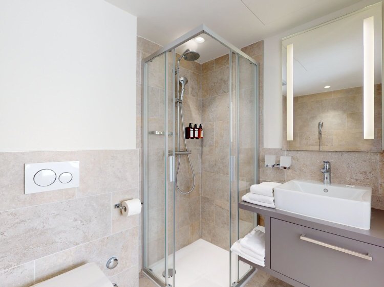 Appart'Hôtel Nonanteneuf Vevey-浴室