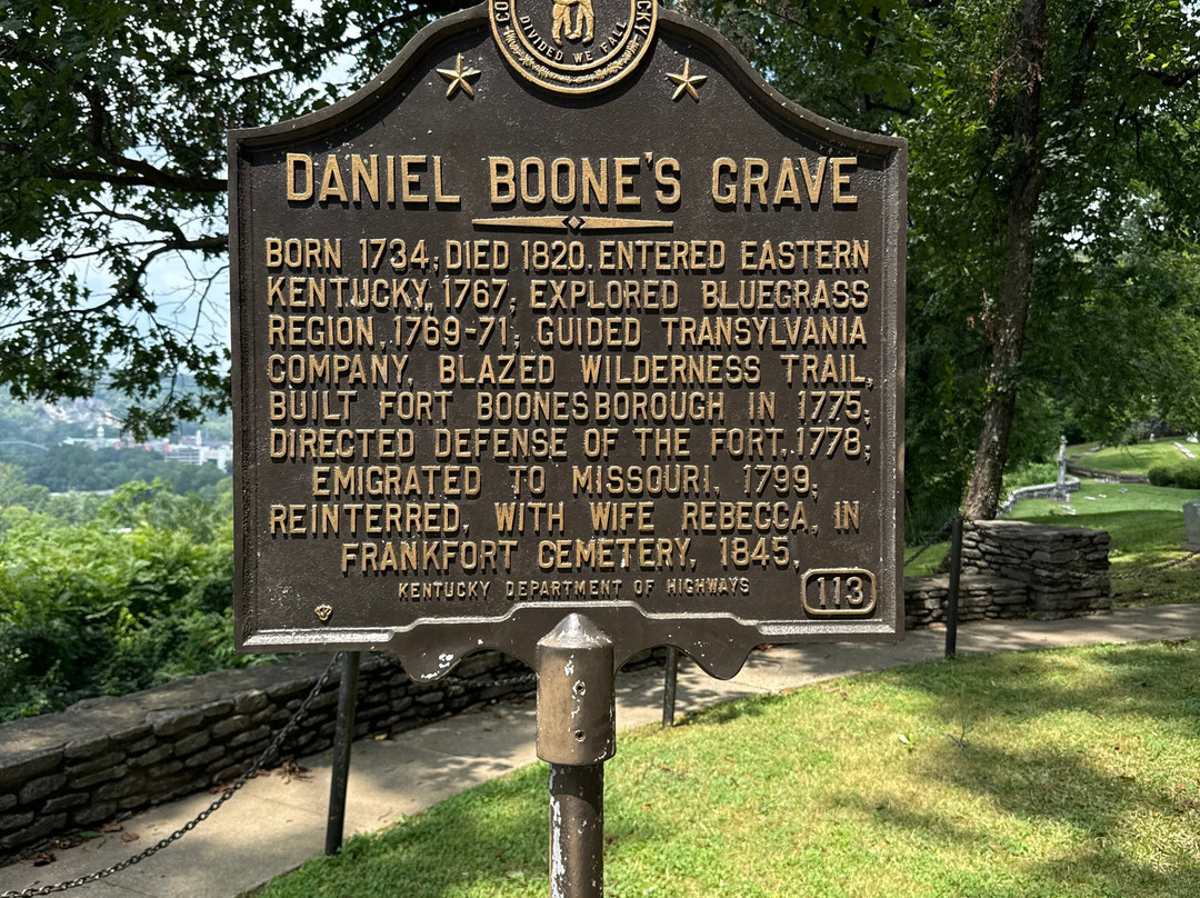 Daniel Boone Burial Site-法兰克福必去景点