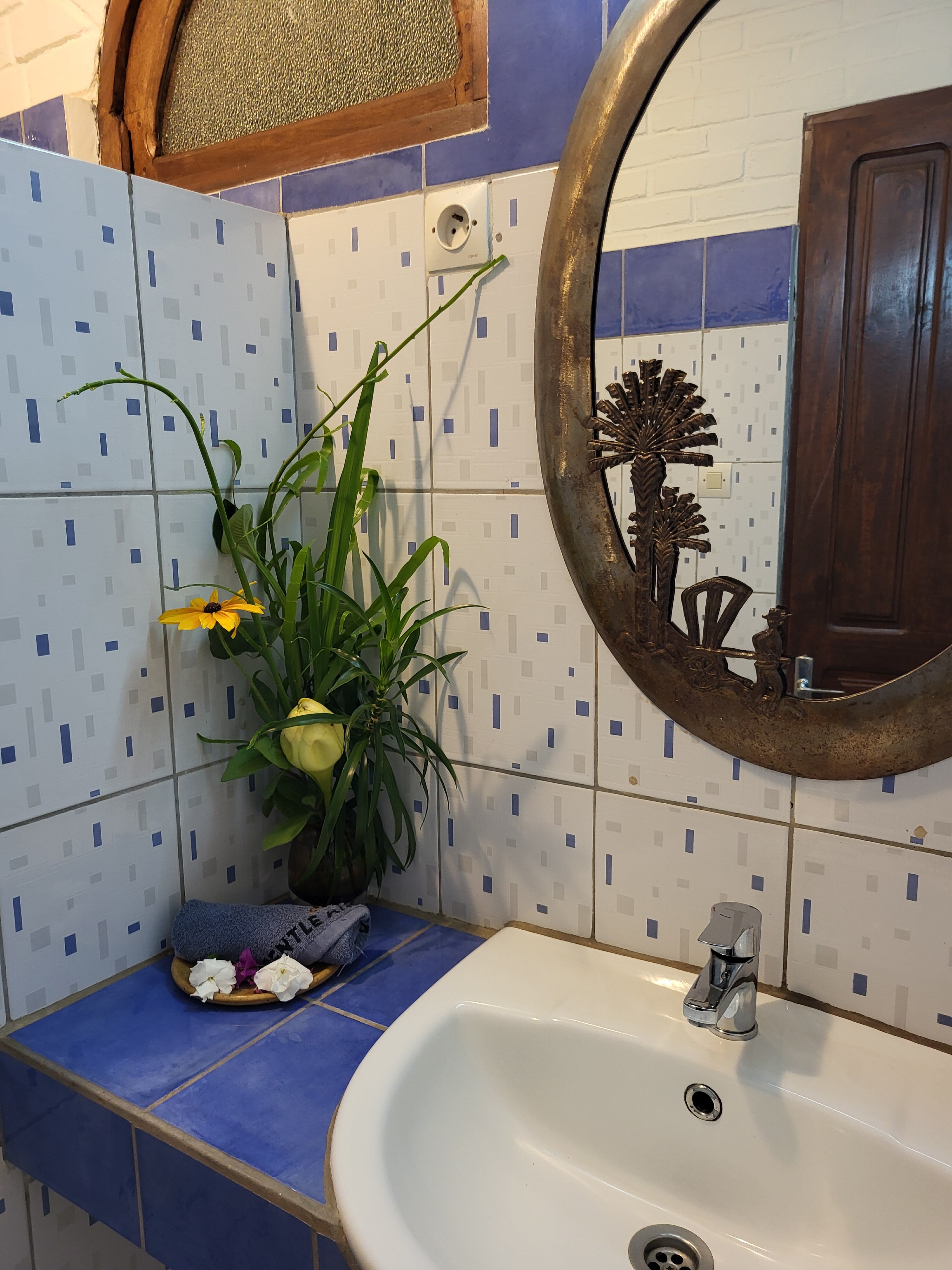 Eco Lodge Les Chambres du Voyageur-浴室