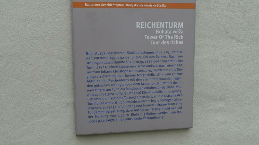 Leaning Tower of Bautzen / Reichenturm-Bautzen必去景点