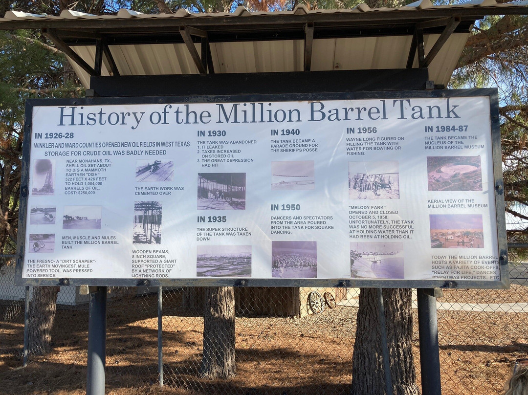 Million Barrel Museum - Giant Oil Tank-Monahans必去景点