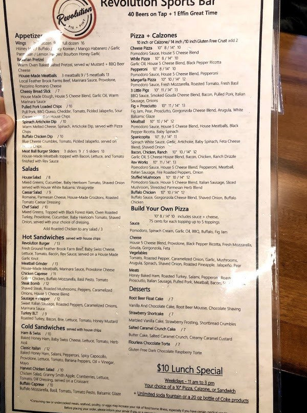 Revolution Pie + Pint