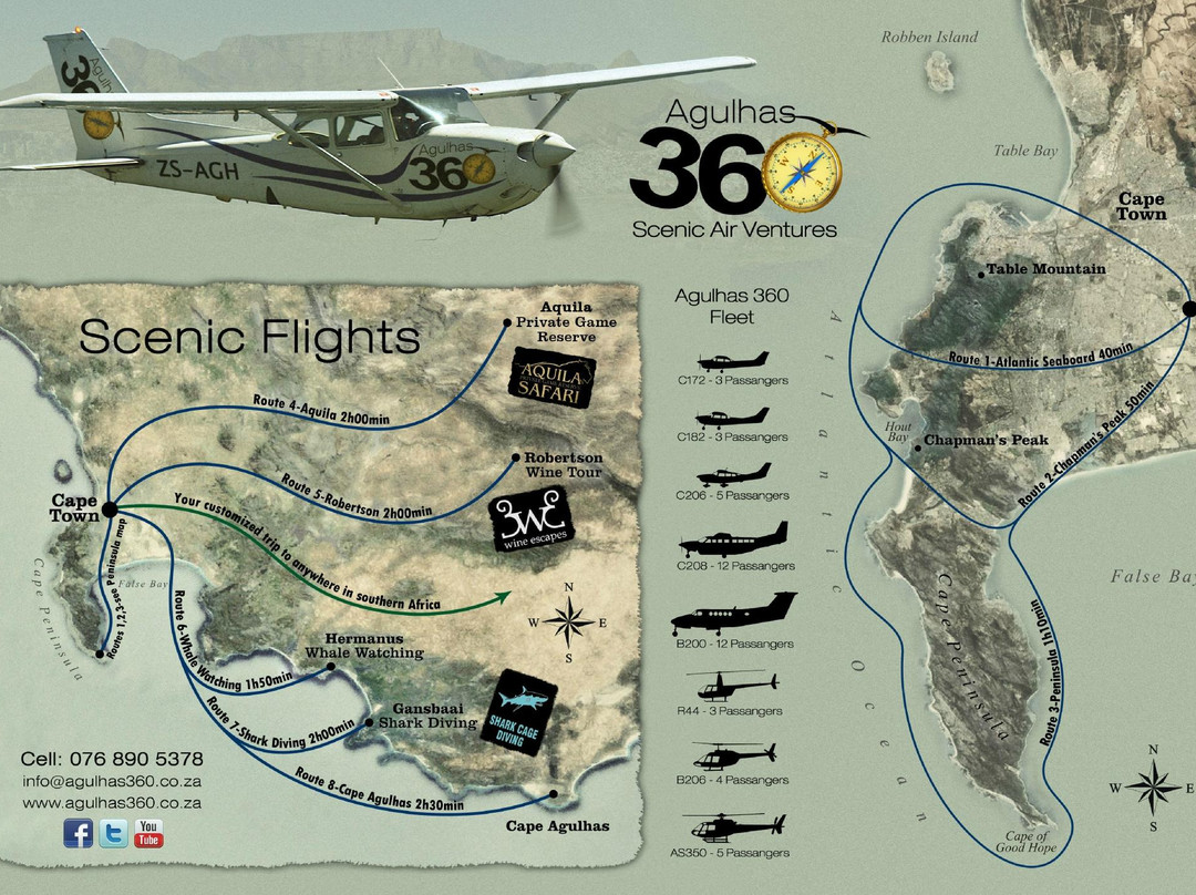 Agulhas 360 Scenic Air Ventures-开普敦中心区必去景点