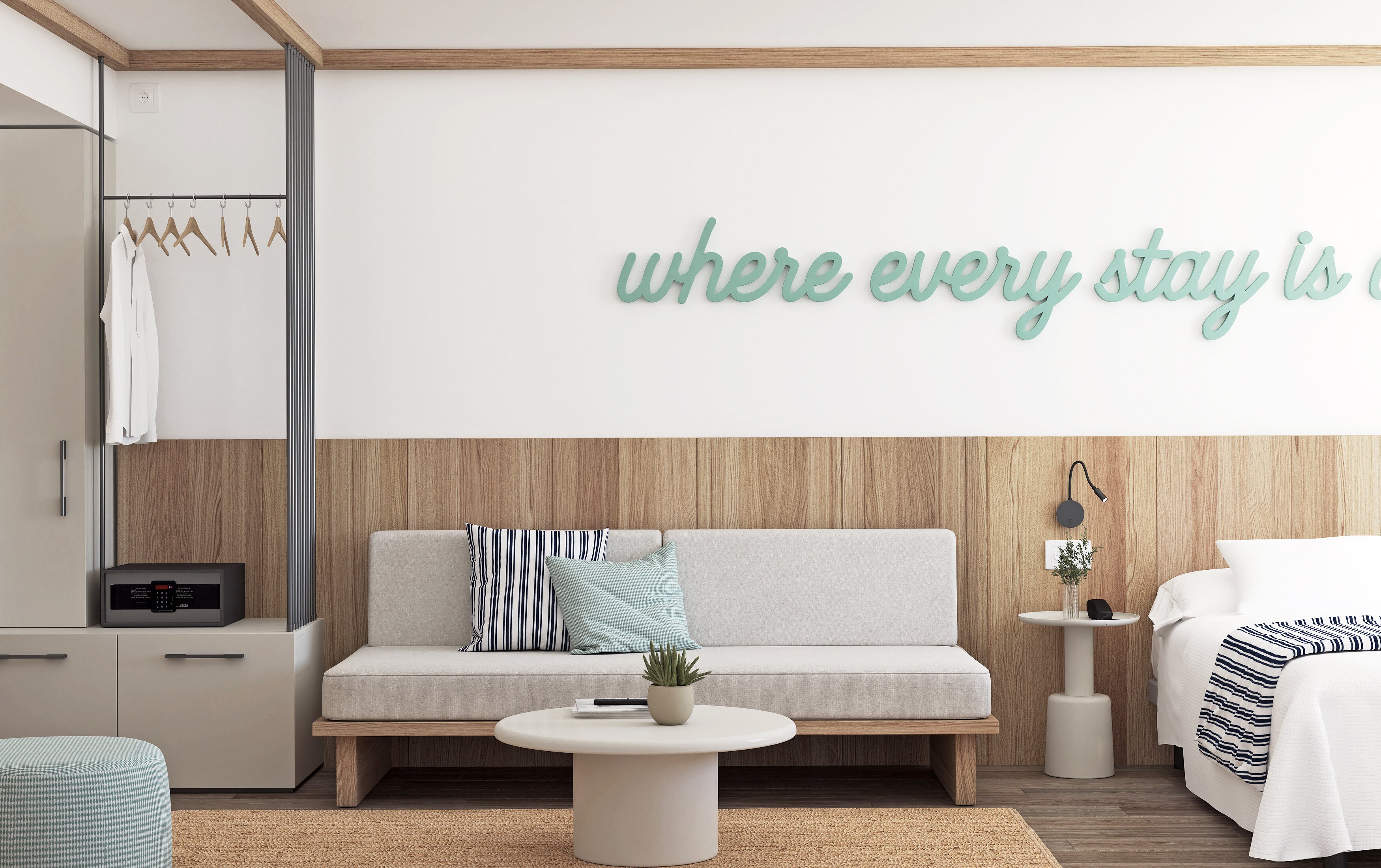 圣米歇尔托雷诺瓦海滩酒店-客卧