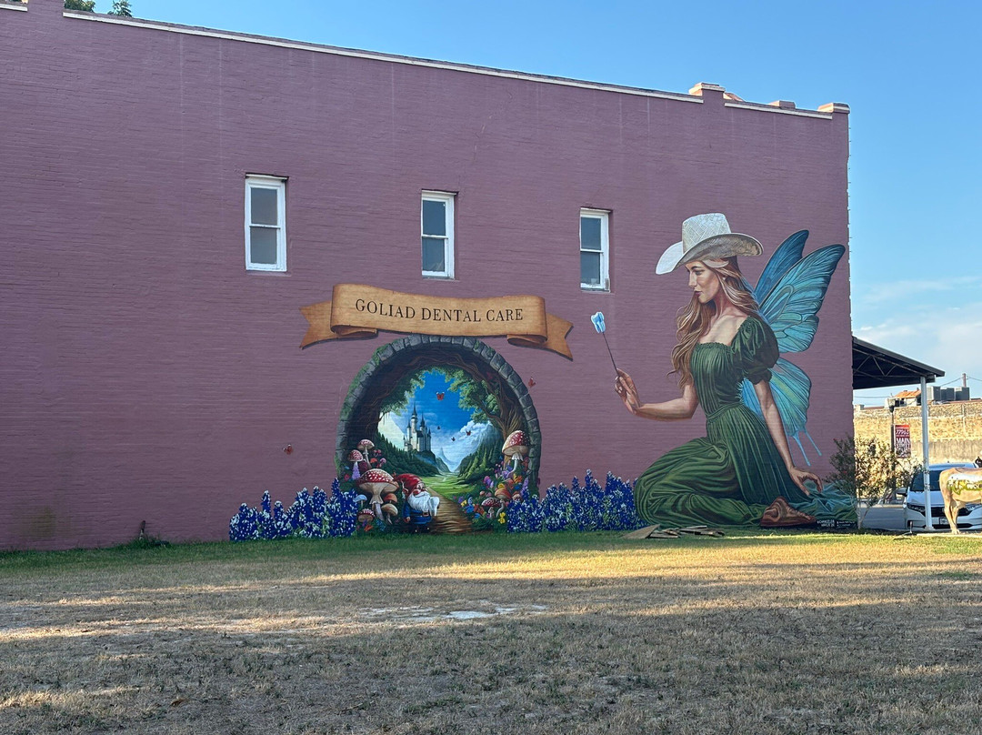 Cowgirl Tooth Fairy Mural-Goliad必去景点