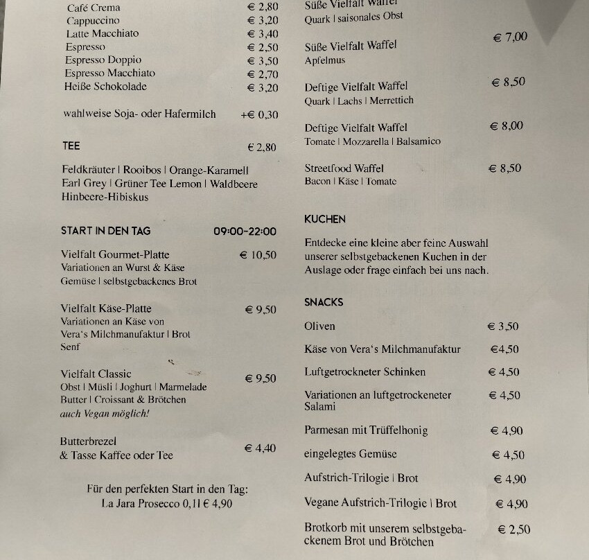 Vielfalt Café-weinhaus