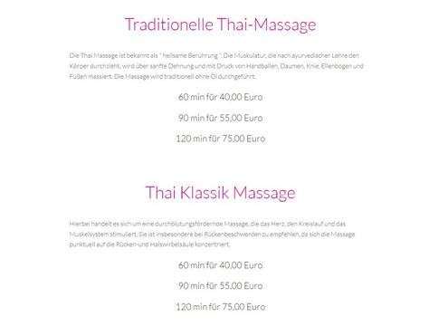 Wilai - Traditionelle Thaimassage