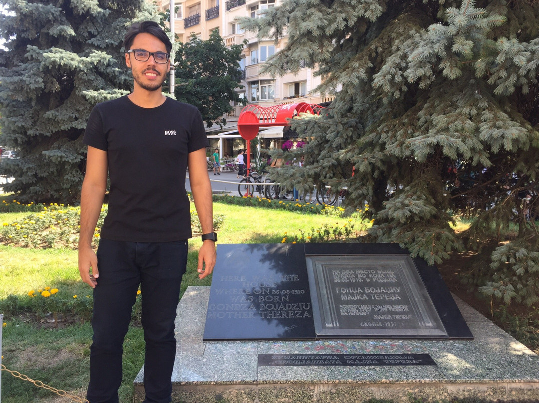 Memorial plaque of Mother Teresa's birth house-斯科普里必去景点