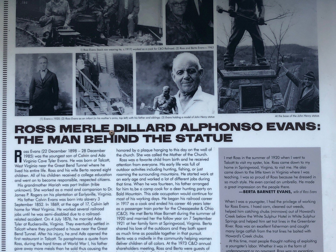 John Henry Memorial Park-Talcott必去景点