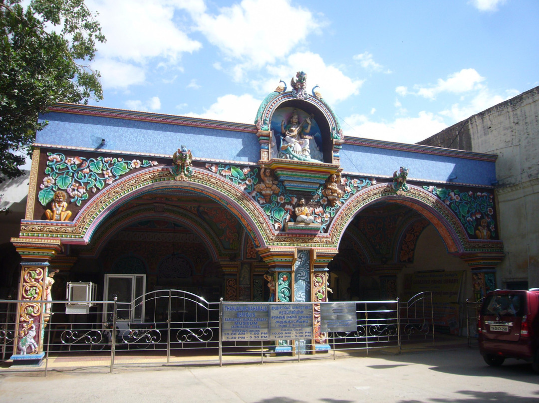 The Serfoji Sarasvati Mahal Library-坦加布尔必去景点