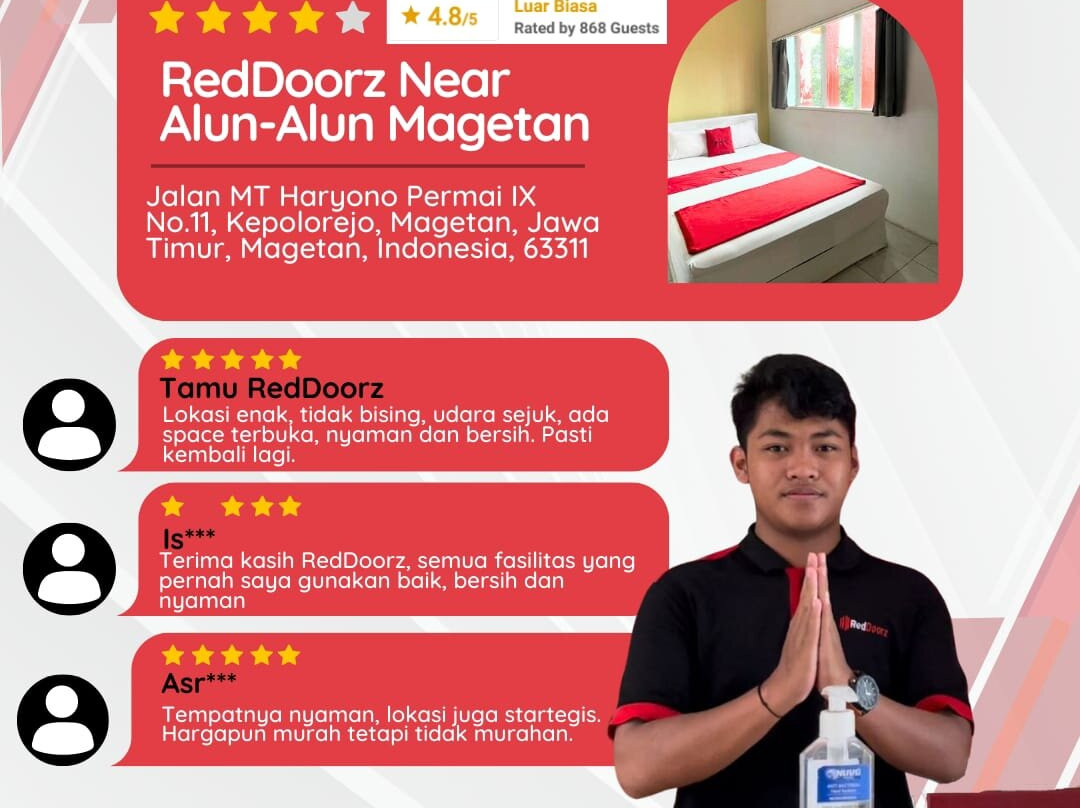 RedDoorz near Alun - Alun Magetan