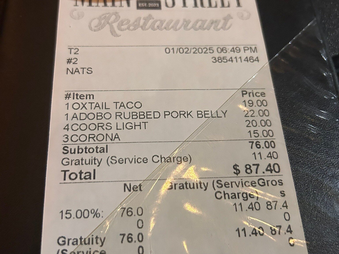 Main Street Restaurant BVI