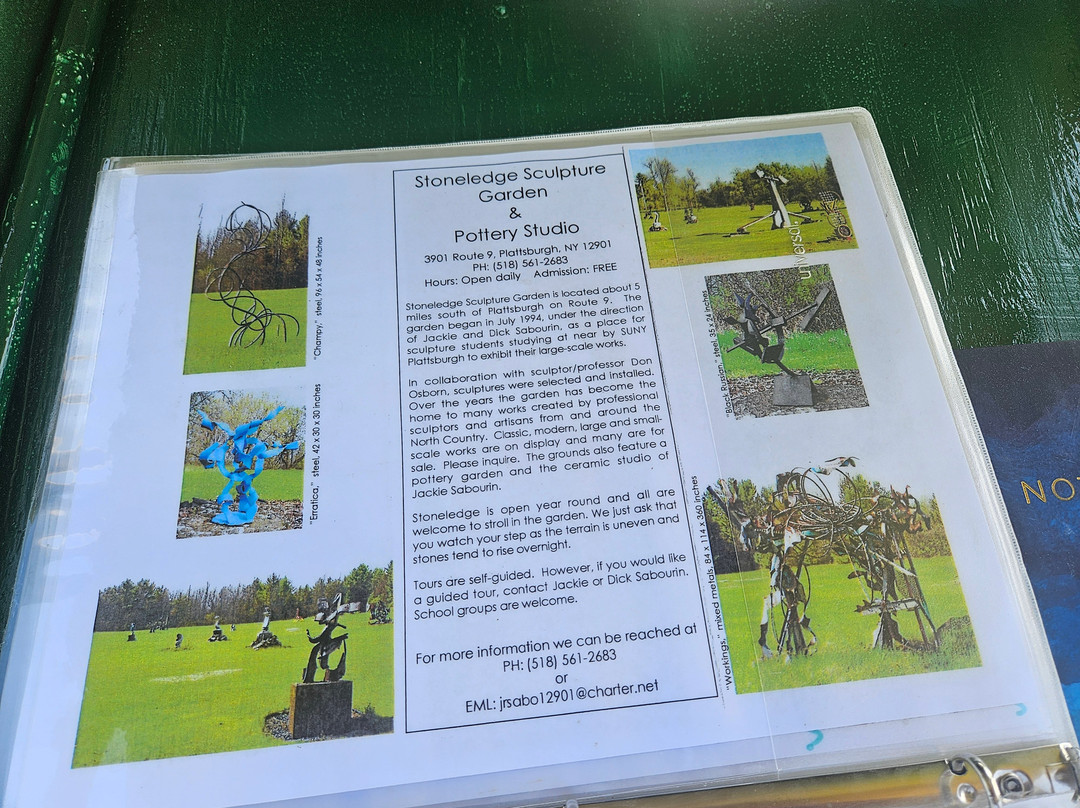 Stone Ledge Sculpture Garden-Plattsburgh必去景点