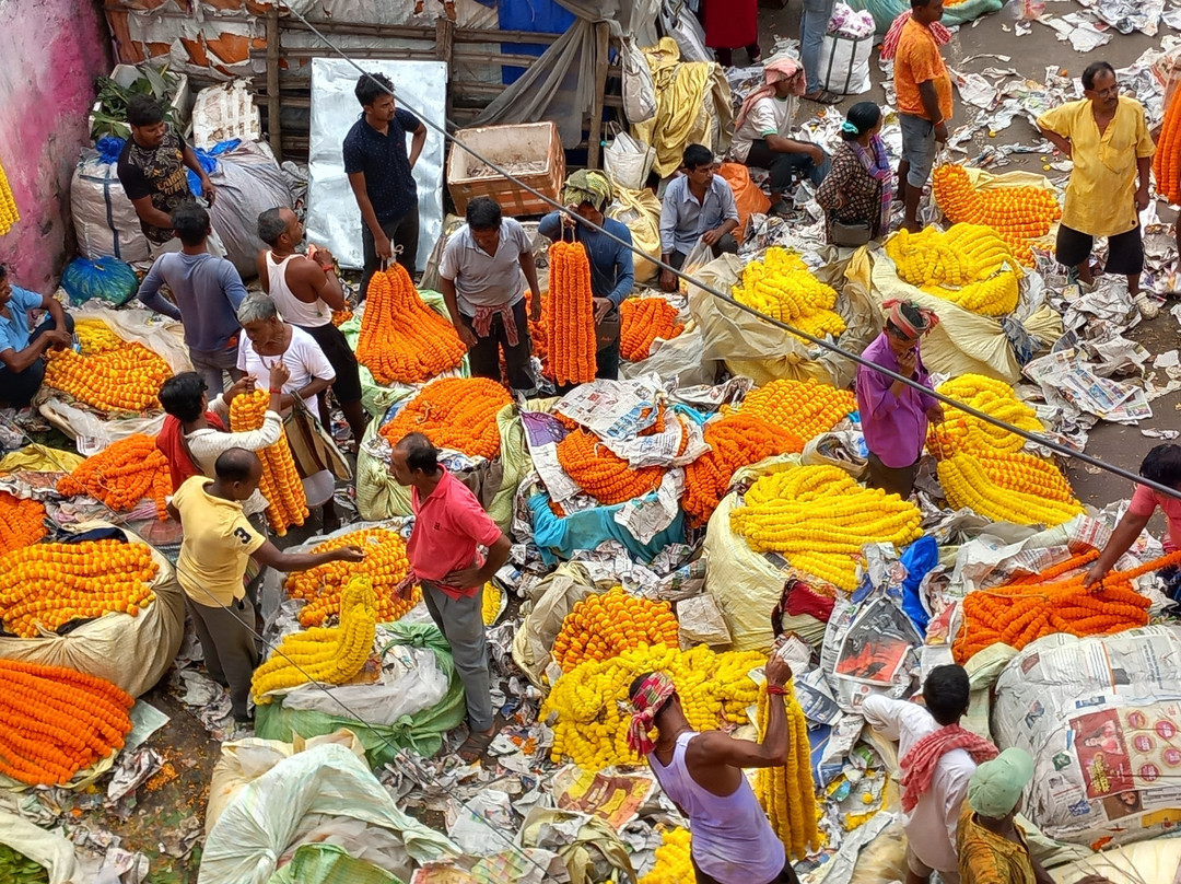 Malik Ghat Flower Market-加尔各答（亦写作“Calcutta”）必去景点