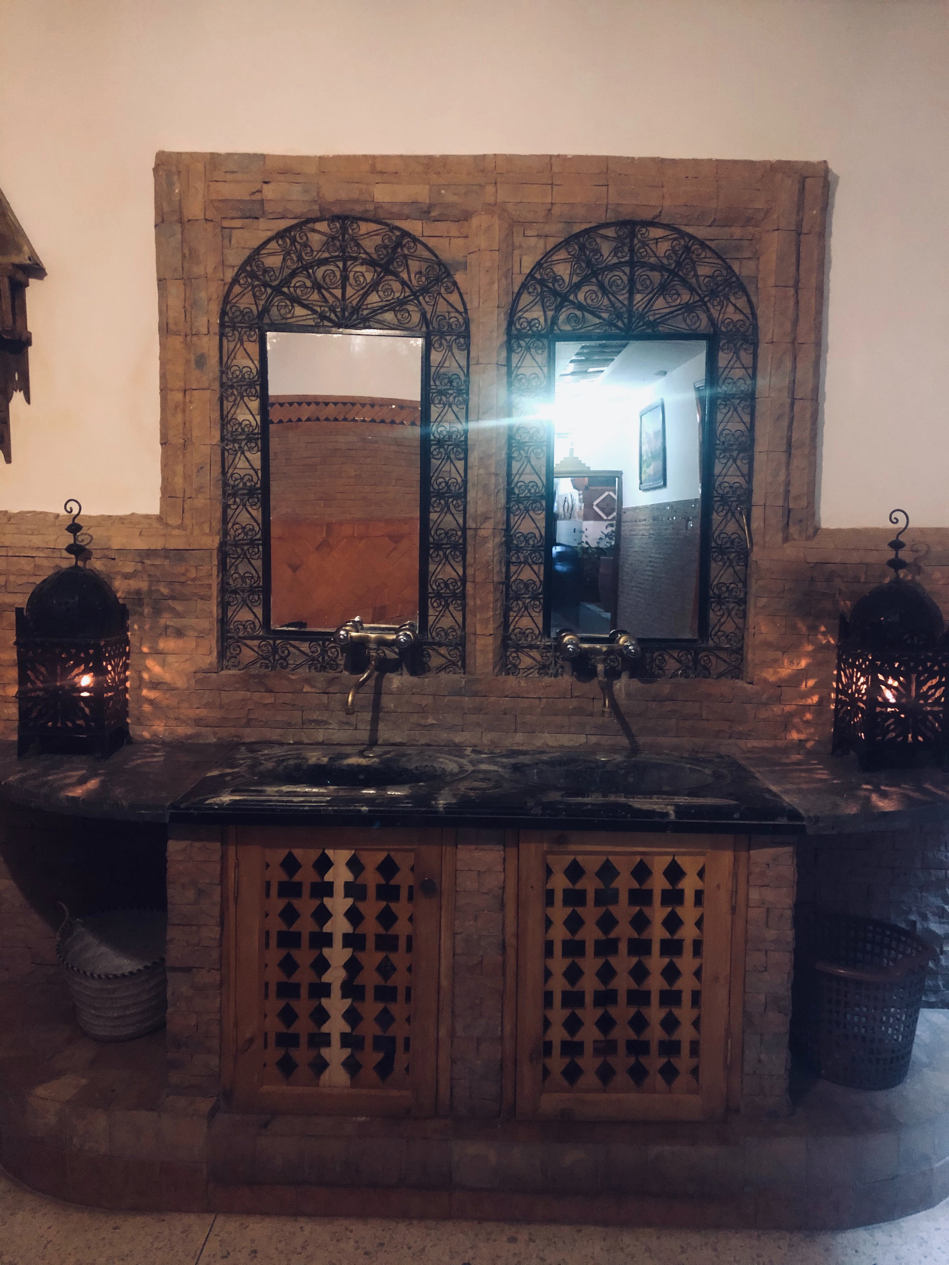 Hotel du Vieux Chateau du Dades-浴室