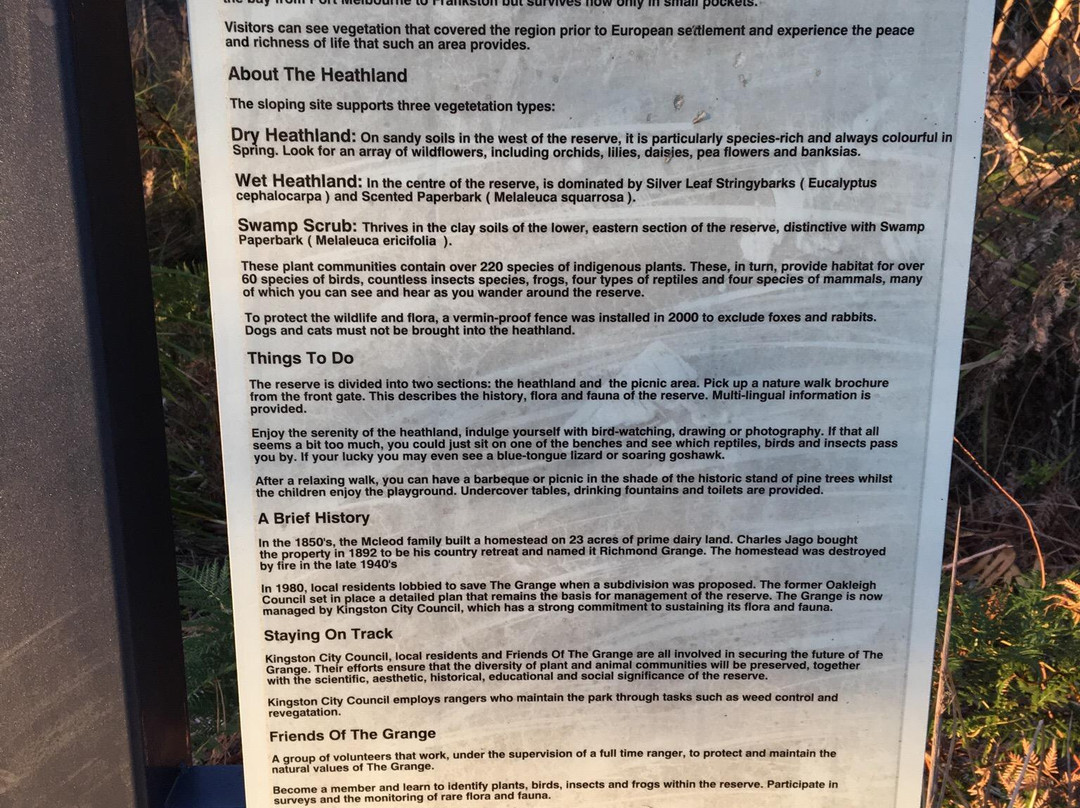 The Grange Reserve - UFO Park-克莱顿必去景点