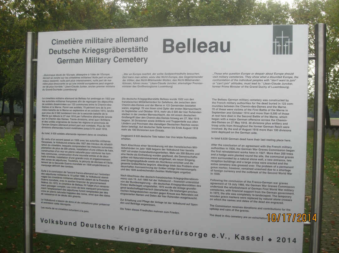 Cimetière Militaire Allemand de Belleau景点图片